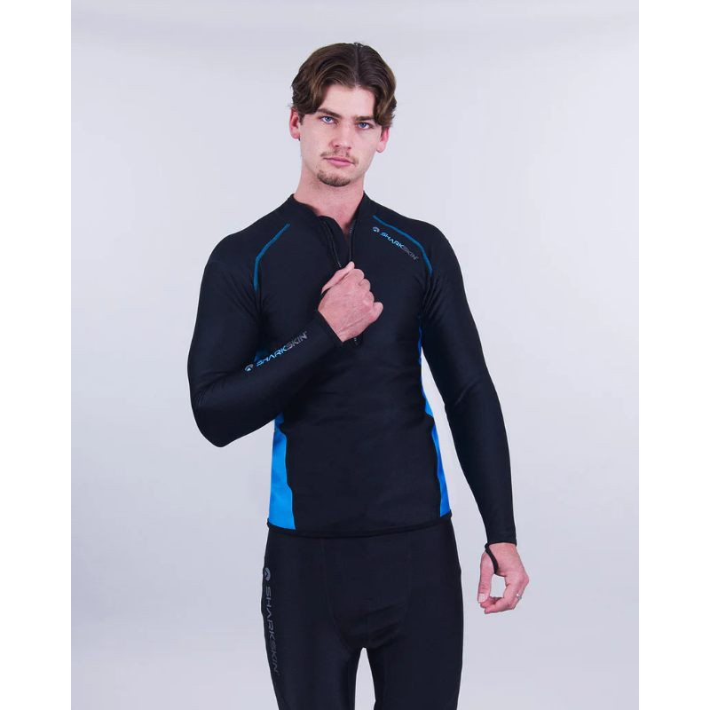 Sharkskin Chillproof Long Sleeve Chest Zip Top - Mens