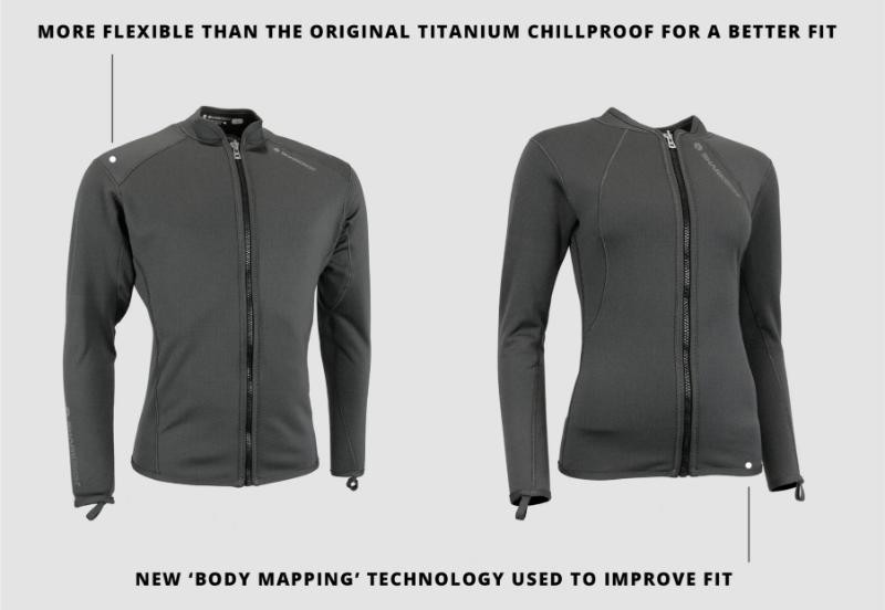 USED: Sharkskin Titanium 2 Long Sleeve Full Zip Top (Male)
