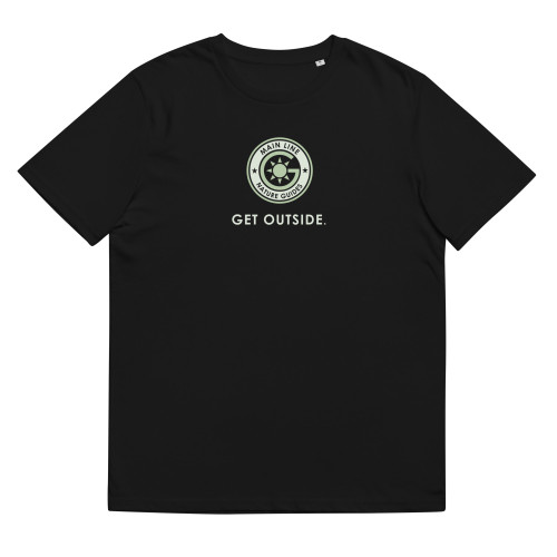 Main Line Nature Guides - Unisex Organic cotton t-shirt - Get Outside with Light Color Logo