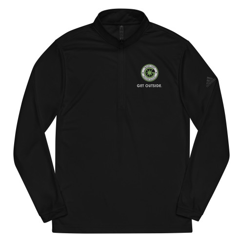 Main Line Nature Guides - Eco Quarter zip pullover - GET OUTSIDE with Light Color Logo