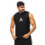 ACCELER FITNESS Muscle Shirt black with light gray logo