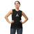 ACCELER FITNESS Muscle Shirt black with light gray logo