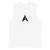 ACCELER FITNESS Muscle Shirt white with black logo
