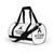 ACCELER FITNESS gym bag white with black logo