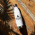 ACCELER FITNESS Stainless steel water bottle white with black logo