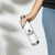 ACCELER FITNESS Stainless steel water bottle white with black logo