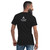 ACCELER FITNESS Unisex Short Sleeve V-Neck T-Shirt black with light gray logo