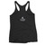 ACCELER FITNESS Women's Racerback Tank dark colors with light gray logo