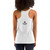 ACCELER FITNESS Women's Racerback Tank light gray color with black logo