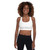 ACCELER FITNESS Padded Sports Bra white with logo just on back in black