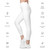 ACCELER FITNESS Leggings white with pockets white with light gray logo