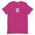 ONLY KALE pink colors with white logo on front and Superfood with website on back - Unisex t-shirt 100% cotton