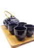 Fuji Merchandise Navy Studded Tea Set w/ Tray 