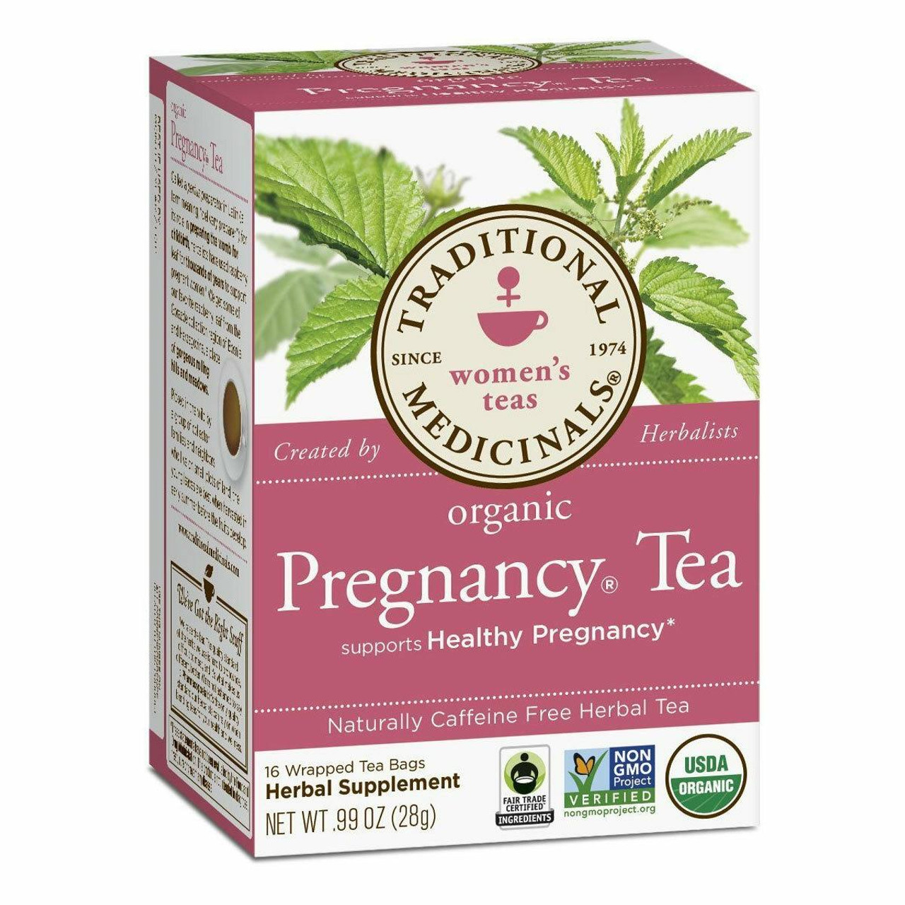 Traditional Medicinals Organic Spearmint Caffeine Free Herbal Tea Bags