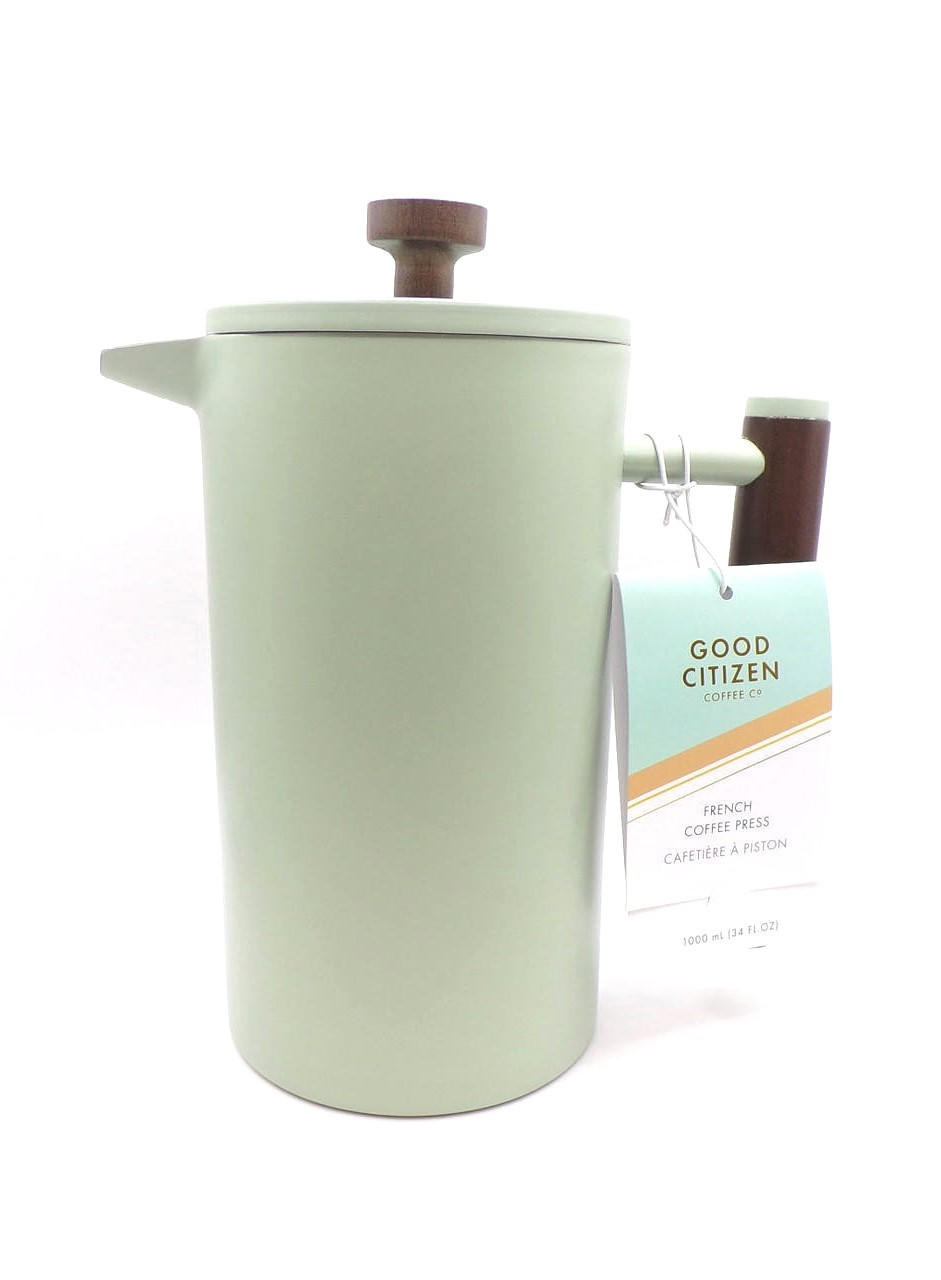 Good Citizen Coffee Co. French Press | Stainless Steel | Sage