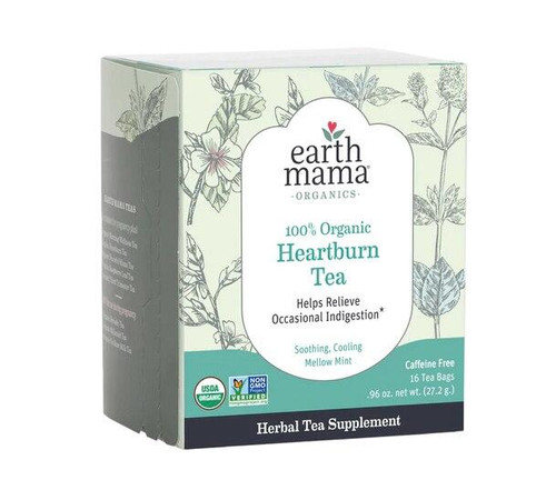 Earth Mama Heartburn Tea 100percent Organic 16ct Earth Mama