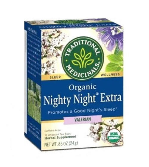 Traditional Medicinals Nighty Night Tea W/ Valerian - Organic - 16 Bags 