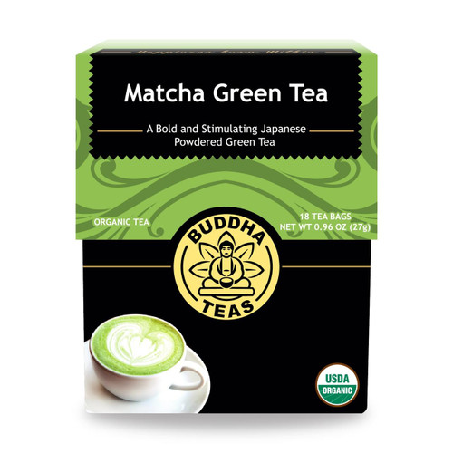 Buddha Teas Matcha Green Tea, 18 Bags, Organic