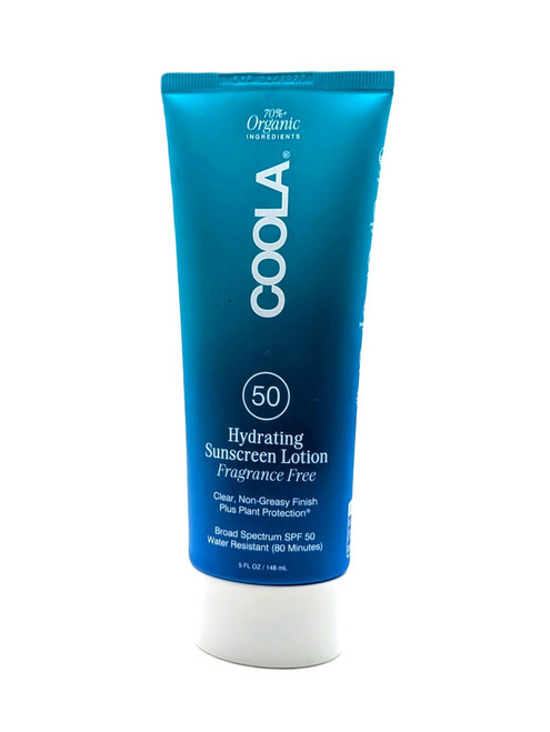 COOLA – Hydrating Sunscreen Lotion – Fragrance Free – SPF 50 – Lightweight, Broad‑Spectrum Daily Protection – 5oz