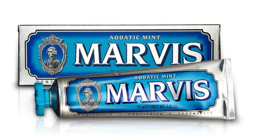 Marvis – Aquatic Mint Toothpaste – Whitening, Refreshing Sea‑Inspired Mint Flavor & Premium Italian Formula – 75ml