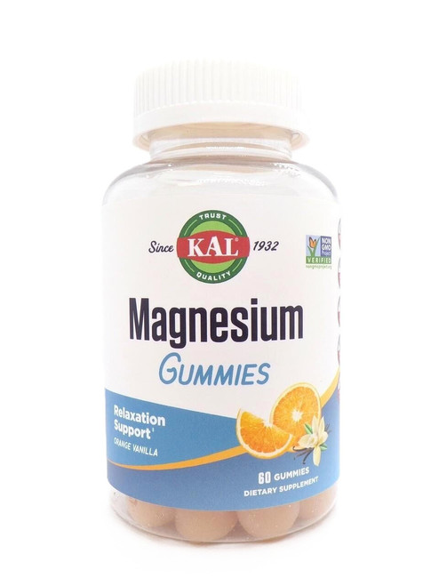 Kal Magnesium Citrate Gummies - 60ct - Orange Vanilla 