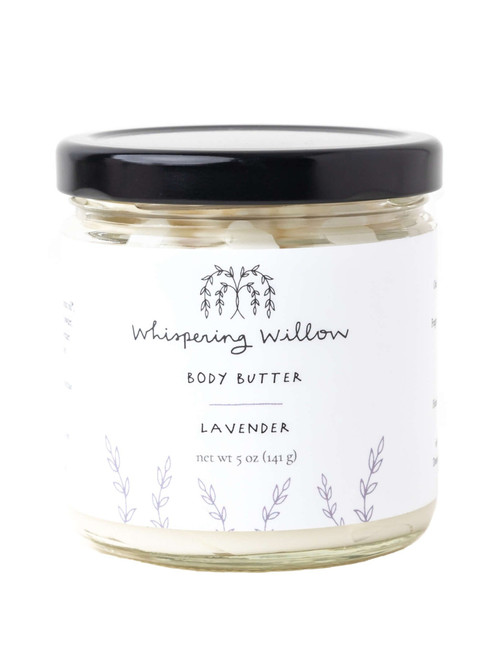 Whispering Willow – Lavender Body Butter – Calming Moisture for Dry Skin – 5oz