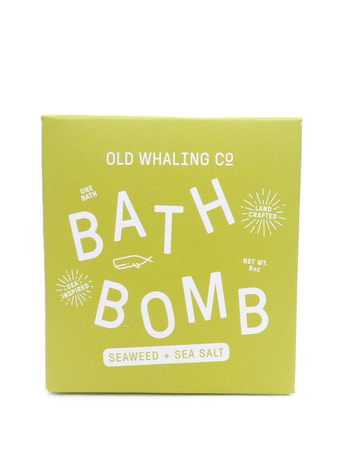 Old Whaling Company Seaweed & Sea Salt Bath Bomb, 8oz.  Old Whaling Company Seaweed & Sea Salt Bath Bomb, 8oz.