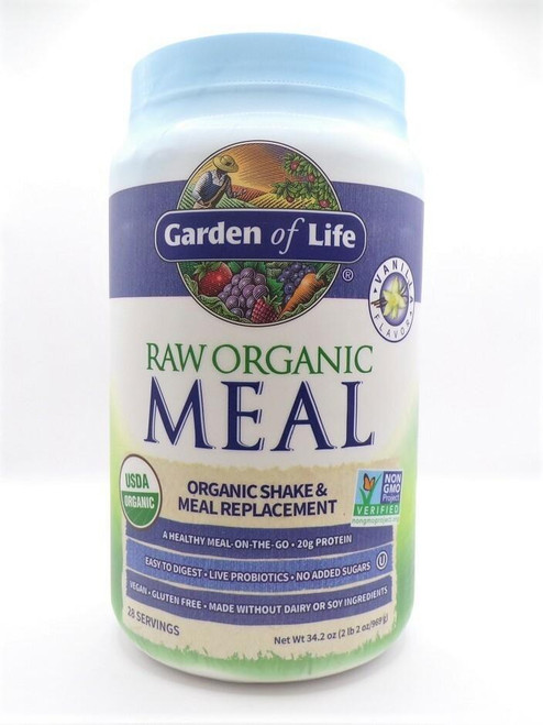 Garden Of Life Raw Organic Meal 28 Servings, Vanilla 34.2oz 969g