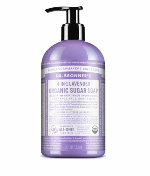 Dr Bronners 4 in 1 Sugar Soap Lavender, 12 oz