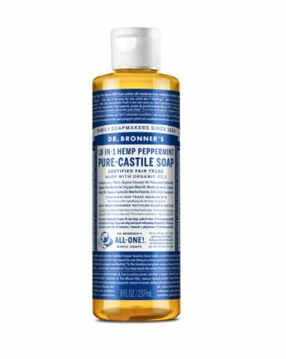 Dr. Bronner’s – Peppermint Pure‑Castile Liquid Soap – Cooling Peppermint Cleanse – 8oz