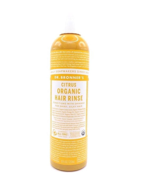 Dr. Bronner's Citrus Hair Rinse, Organic, 8oz. 