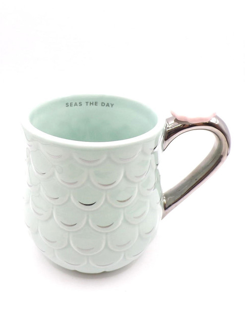 Pinky Up Mermaid Blue Mug 