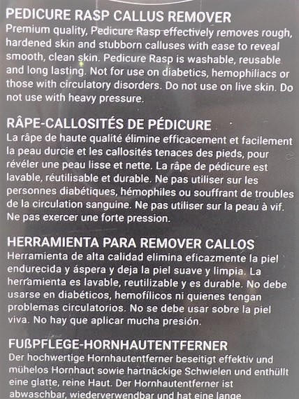 TweezerMan Pedicure Rasp Callus Remover 