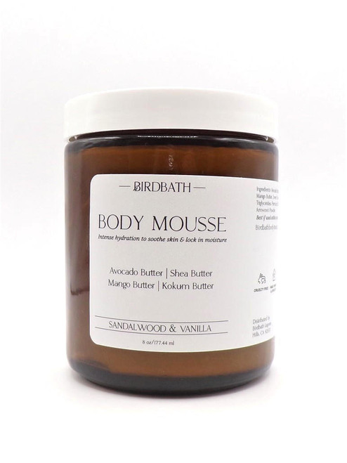 BirdBath Body Mousse- Sandalwood Vanilla 