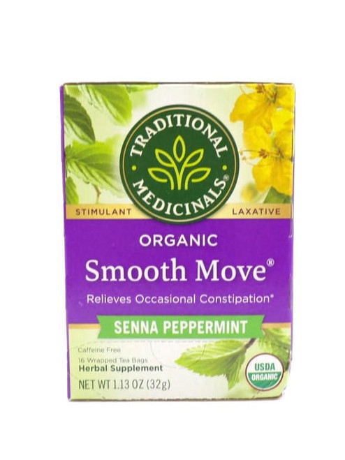 Traditional Medicinals - Organic Smooth Move - Senna Peppermint Tea - 16 Bags