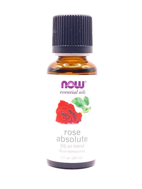 NOW Foods - Rose Absolute Oil - Romantic Rose Aroma 5% Jojoba Blend - 1oz