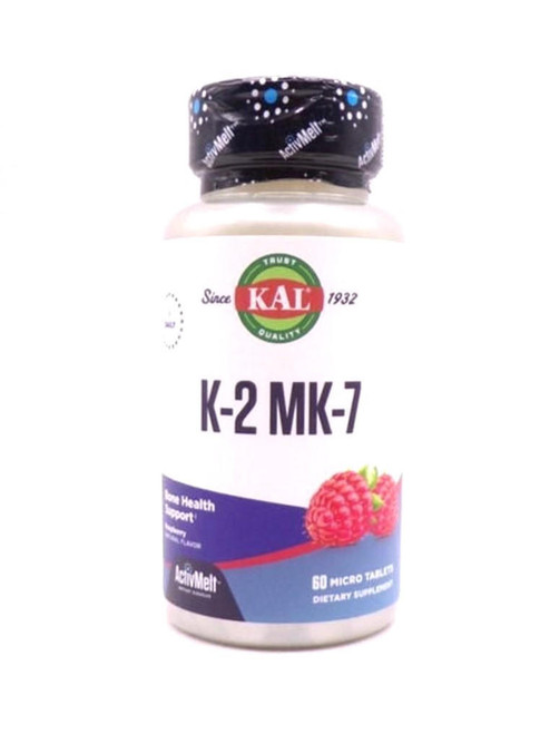 Kal K-2 MK-7 Bone Support Active Melt Raspberry Lozenge 60ct 