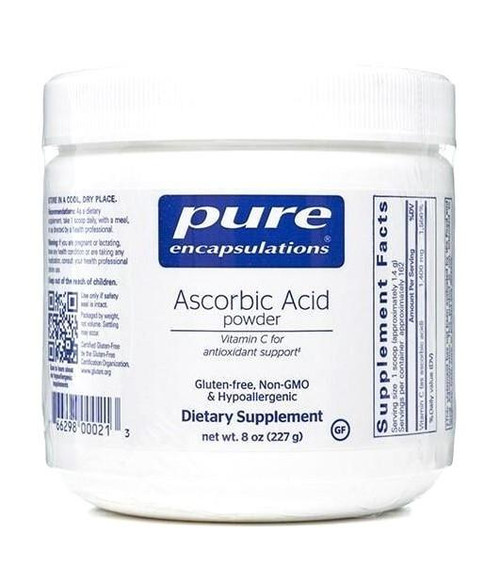 Pure Encapsulations – Ascorbic Acid Powder – Vitamin C Antioxidant & Immune Support – 8oz