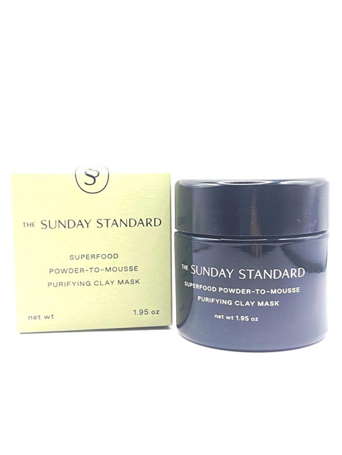The Sunday Standard Superfood Powder-to-Mousse Purifying Clay Mask 