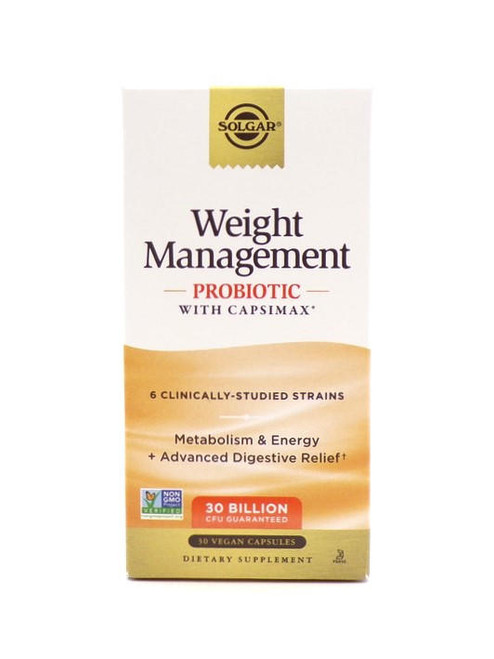 Solgar Weight Management Probiotics, 30 veg caps 