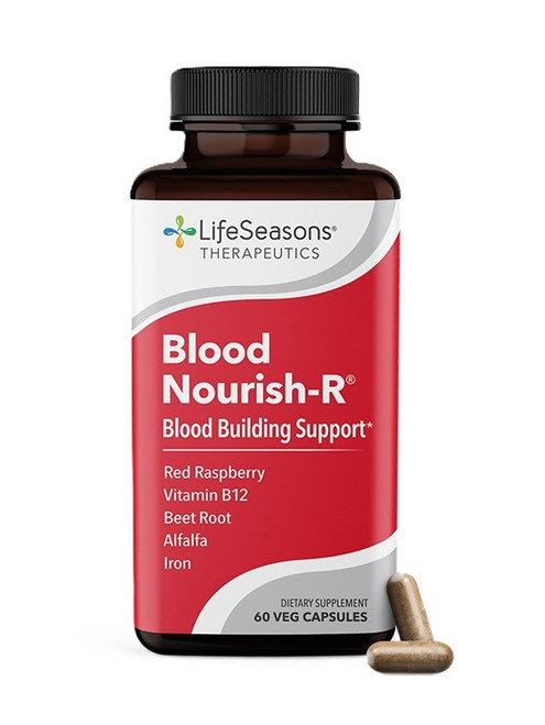LifeSeasons Blood Nourish-R - Blood Building Support - No Iron - Dietary Supplement - 60 Capsules 