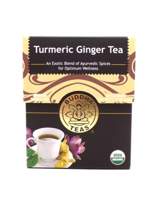 Buddha Teas Turmeric Ginger Tea 18 Bags Organic 