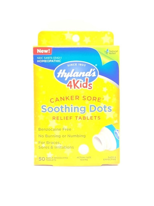 Hyland's Canker Sore Soothing Dots - 4 Kids - 50 tab 