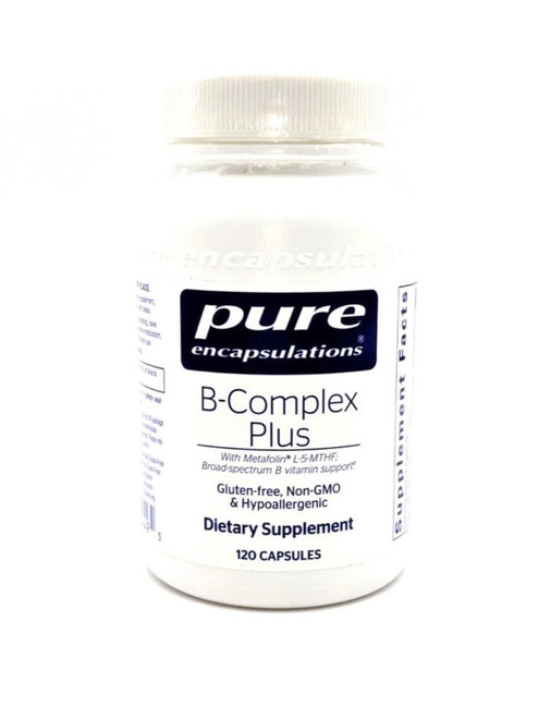 Pure Encapsulations - B-Complex Plus - with Metafolin - L-5-MTHF - Broad Spectrum B Vitamin Support - 120 Capsules
