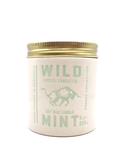 Firefly Wild Mint Candle in Ceramic 8 oz 