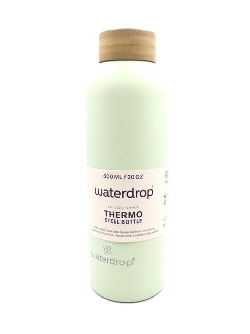 Waterdrop – Thermo Steel Bottle - Olive - Double‑Walled Stainless Steel - 20oz