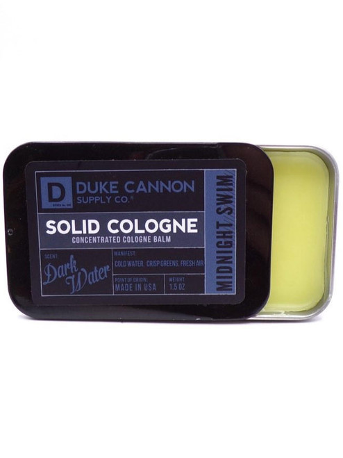 Duke Cannon – Solid Cologne – Midnight Swim – Fresh, Modern Scent – 1.5oz