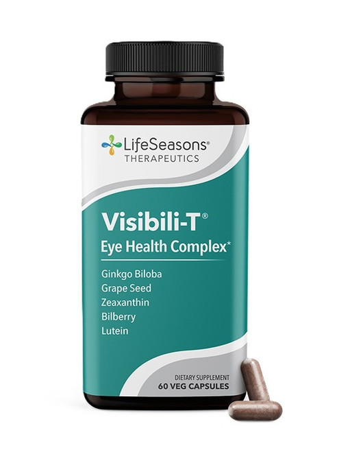 LifeSeasons Visibili-T - Eye Health Complex - Supports Healthy Circulation & Blood Vessel Integrity Within the Eyes - Dietary Supplement - 60 Capsules 