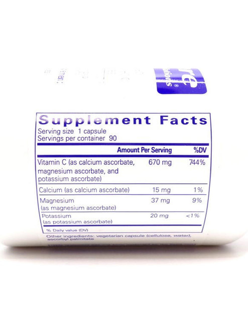 Pure Encapsulations – Buffered Ascorbic Acid – Gentle Vitamin C Immune & Collagen Support – 90 Capsules