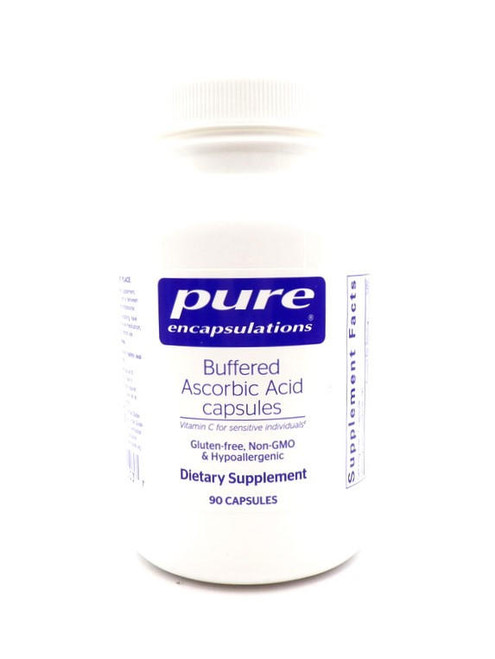 Pure Encapsulations – Buffered Ascorbic Acid – Gentle Vitamin C Immune & Collagen Support – 90 Capsules